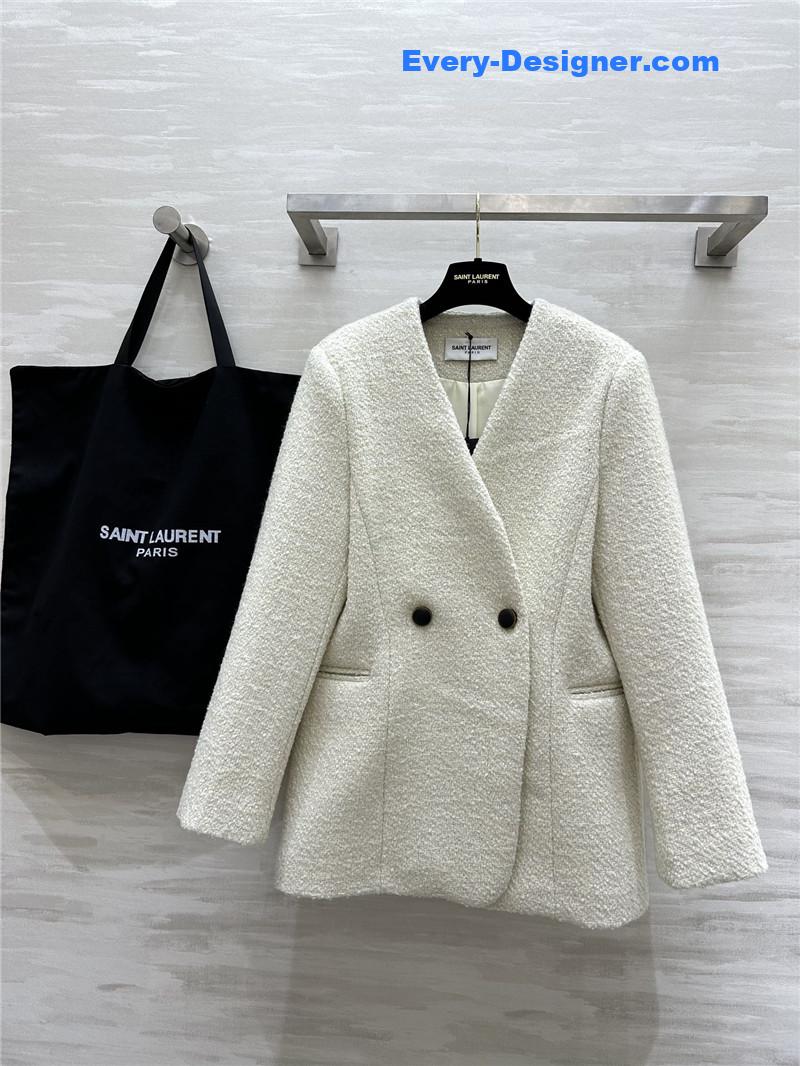 Y51 wool v-neck coat