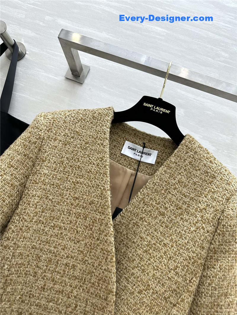 Y51 wool v-neck coat