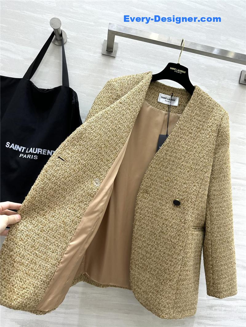 Y51 wool v-neck coat
