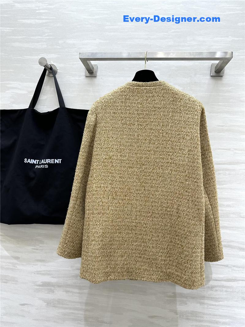 Y51 wool v-neck coat