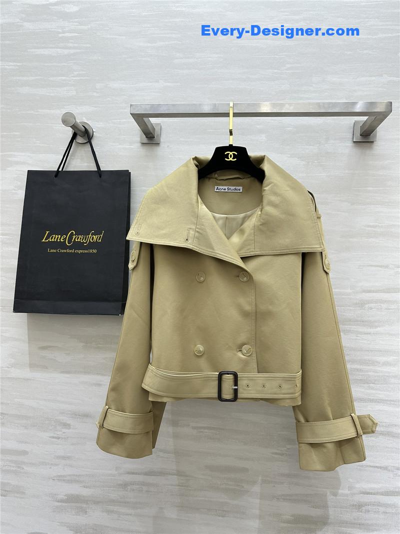 acne studios short trench coat