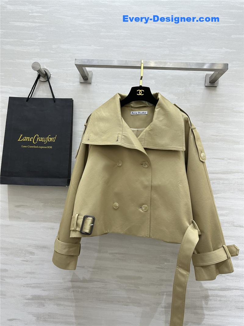 acne studios short trench coat