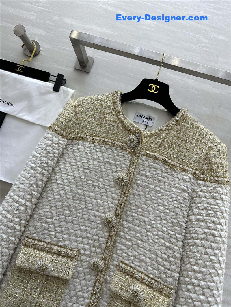 Ch**el wool soft tweed coat