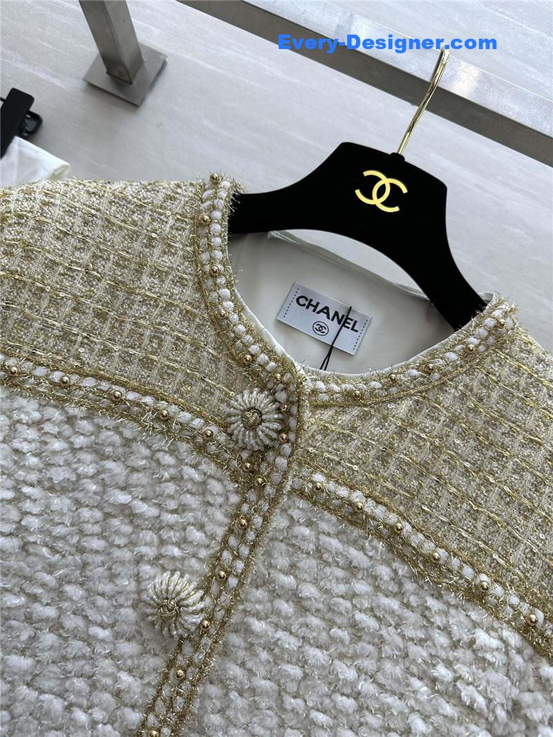 Ch**el wool soft tweed coat