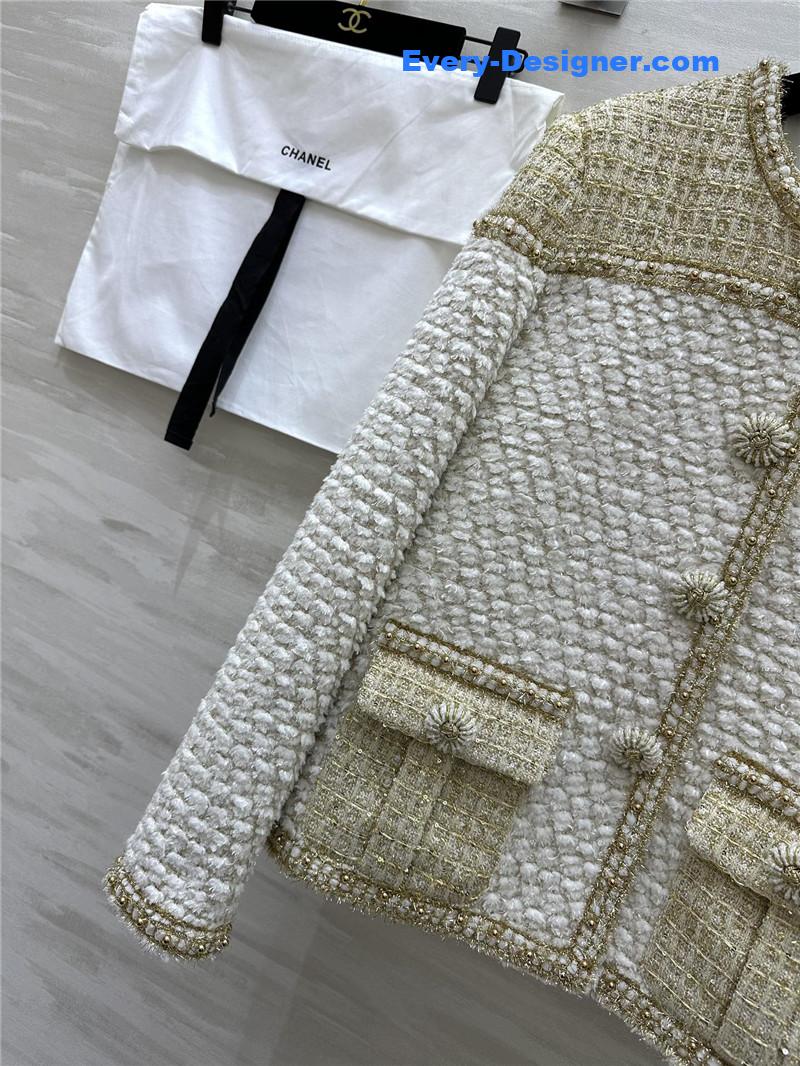 Ch**el wool soft tweed coat