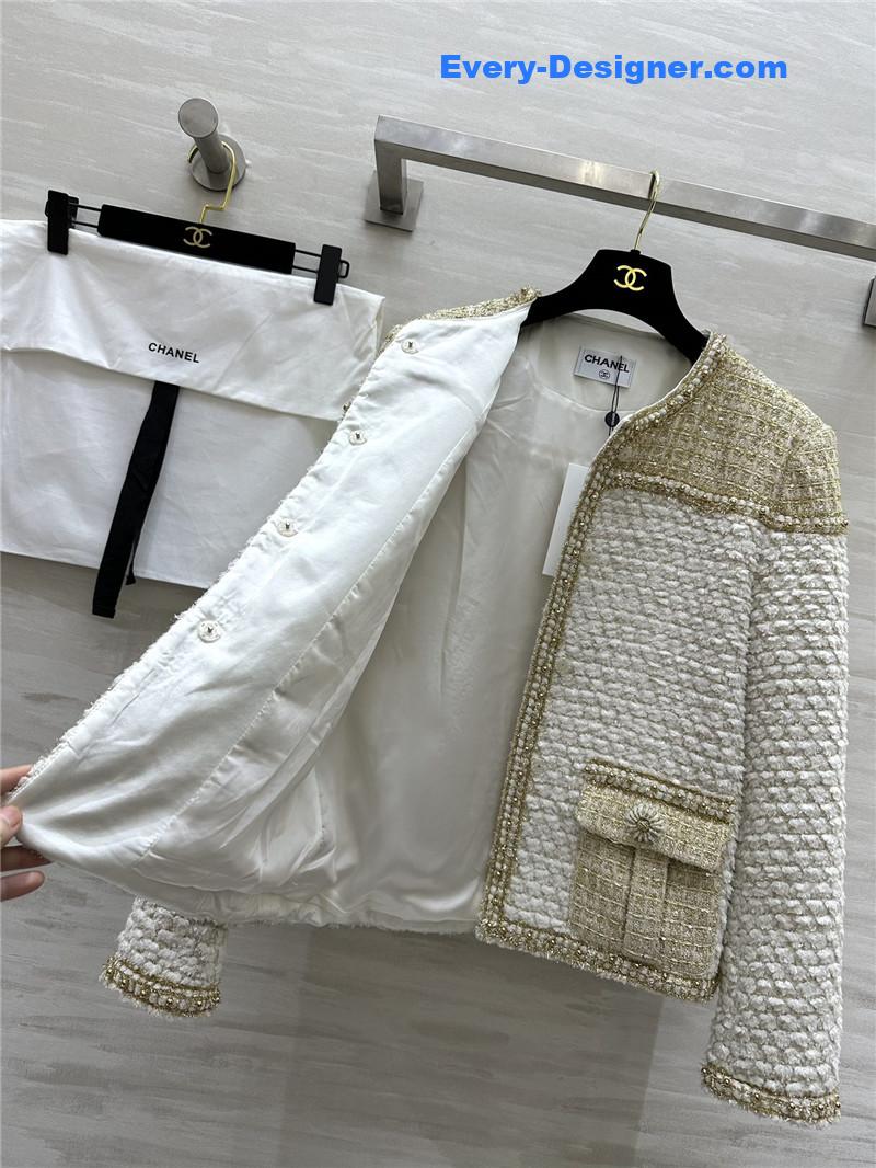 Ch**el wool soft tweed coat