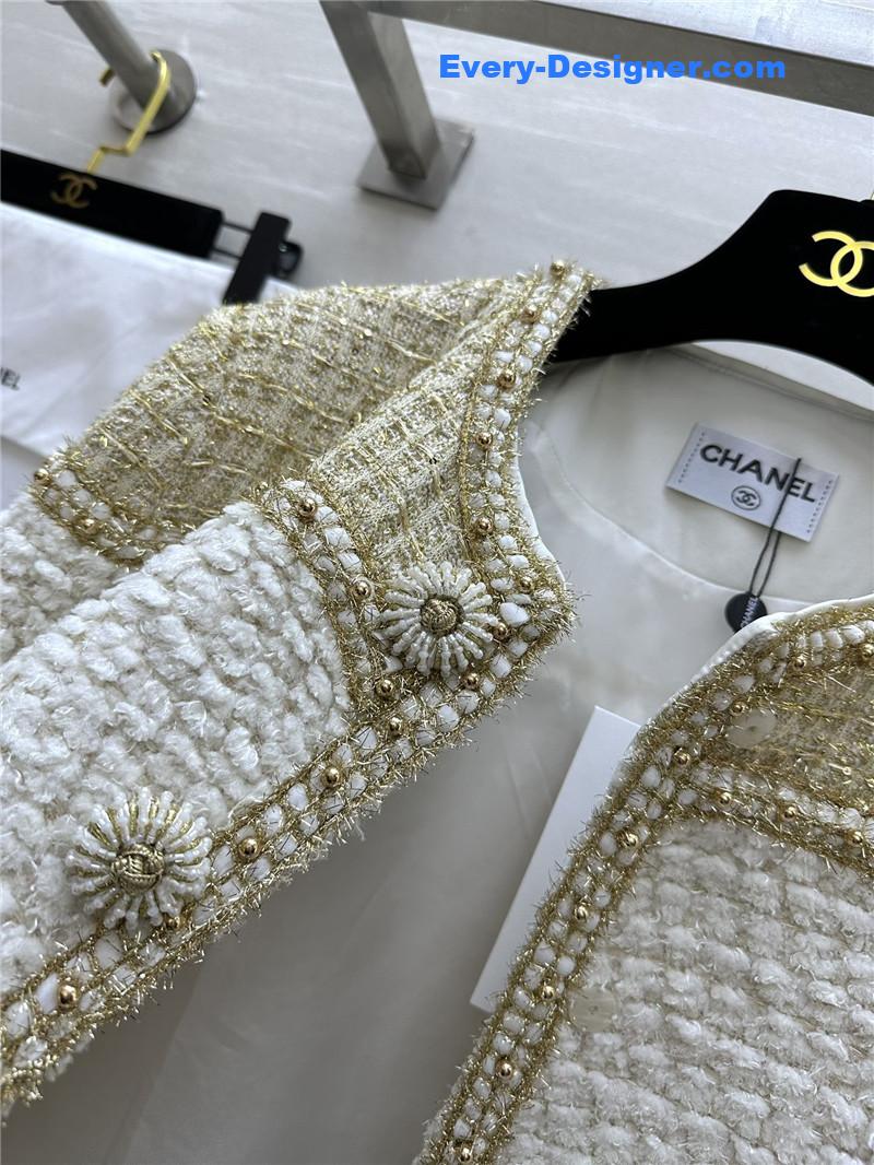 Ch**el wool soft tweed coat