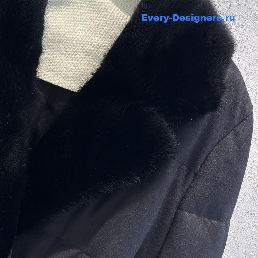 L0r0 P1ana mink collar goose down jacket