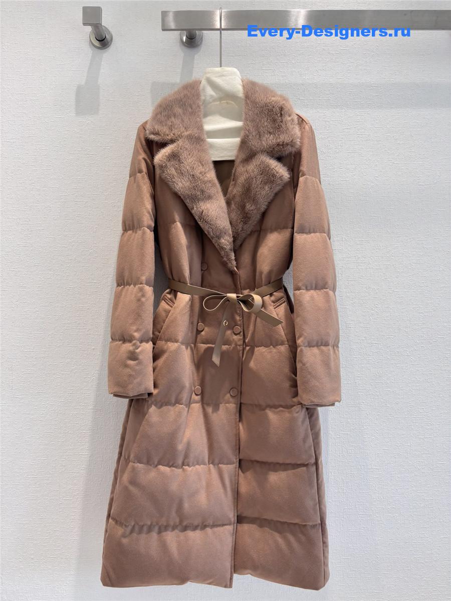 L0r0 P1ana mink collar goose down jacket