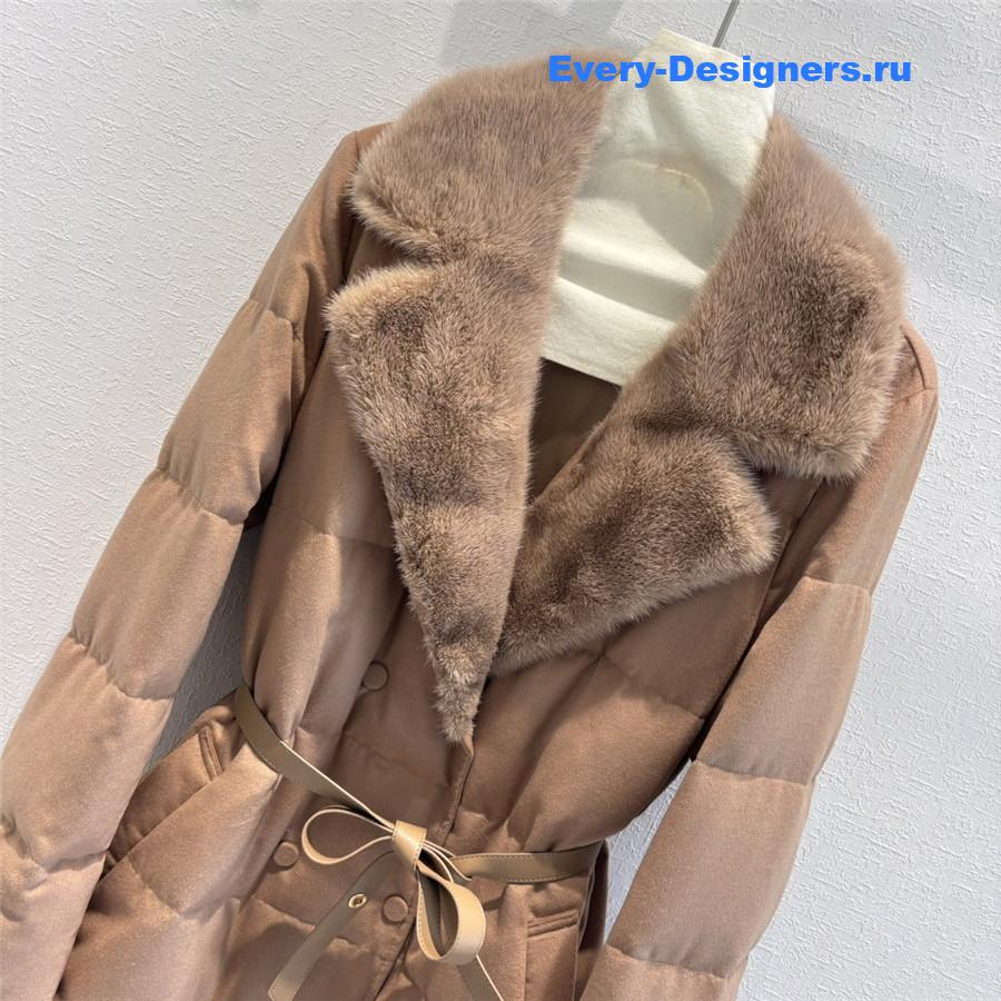 L0r0 P1ana mink collar goose down jacket