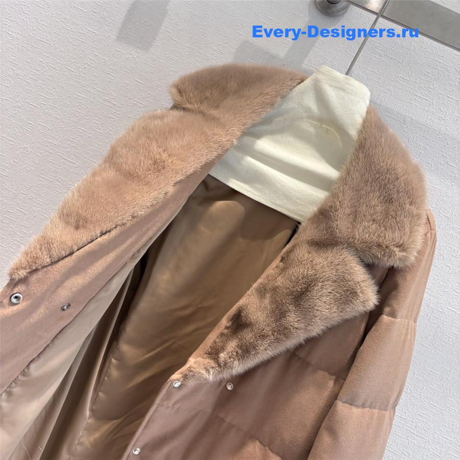 L0r0 P1ana mink collar goose down jacket