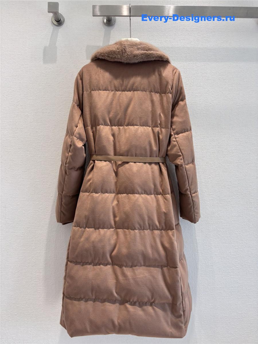 L0r0 P1ana mink collar goose down jacket