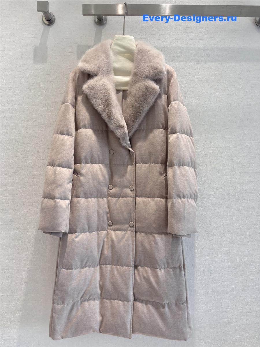 L0r0 P1ana mink collar goose down jacket