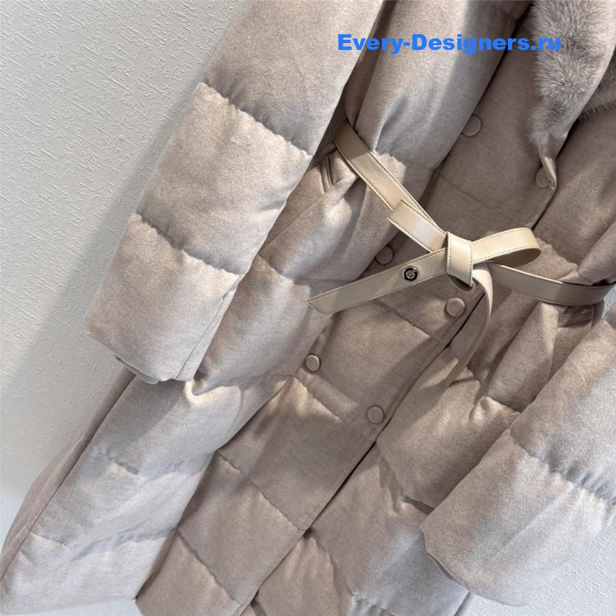 L0r0 P1ana mink collar goose down jacket