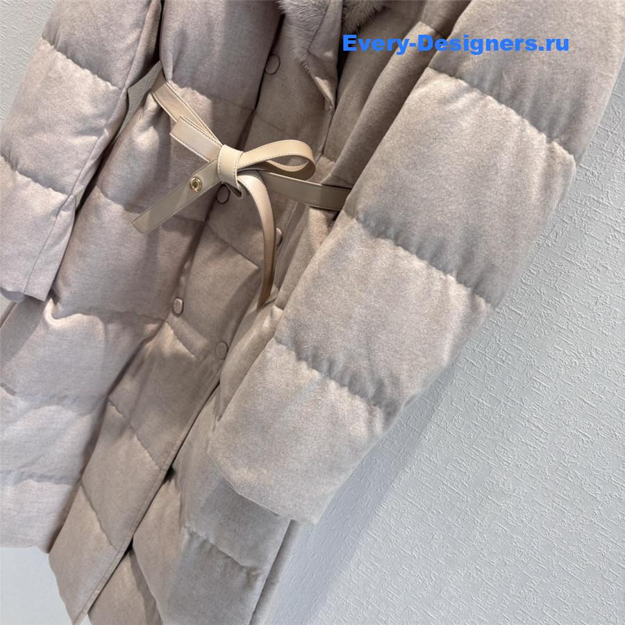 L0r0 P1ana mink collar goose down jacket