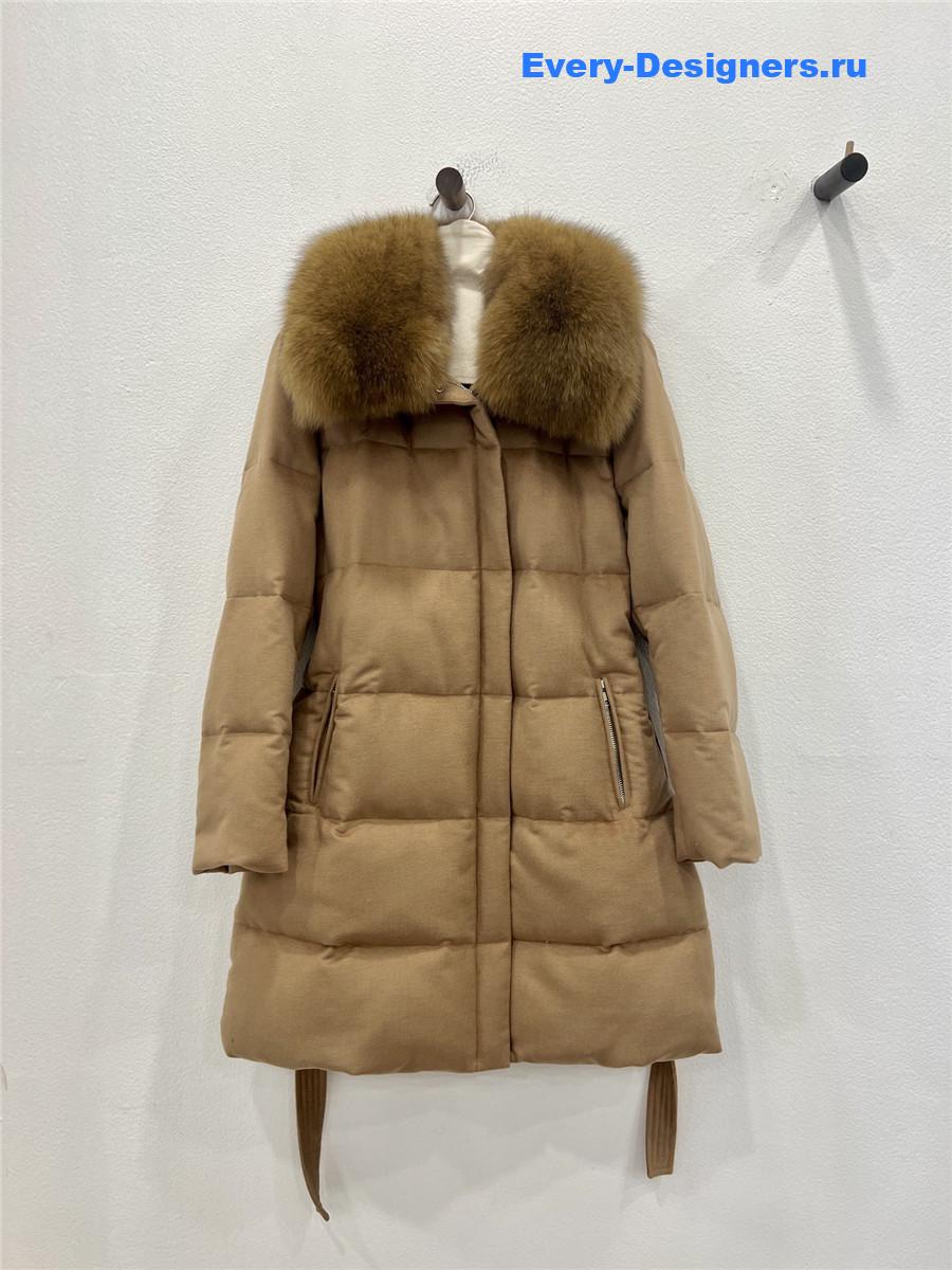 L0r0 P1ana fox fur collar down jacket