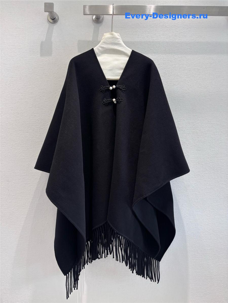 D10r cashmere buttoned cape