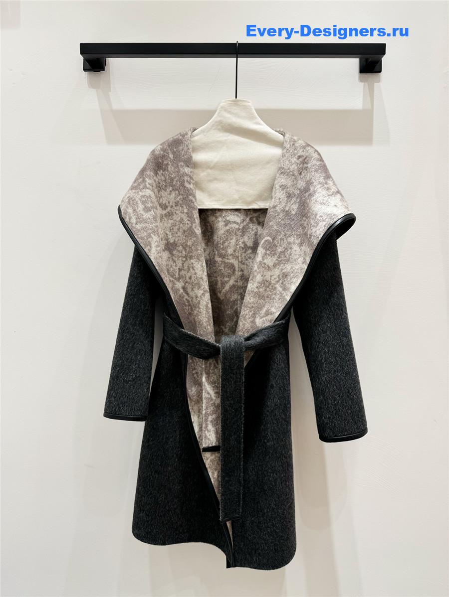 D10r belted cashmere coat