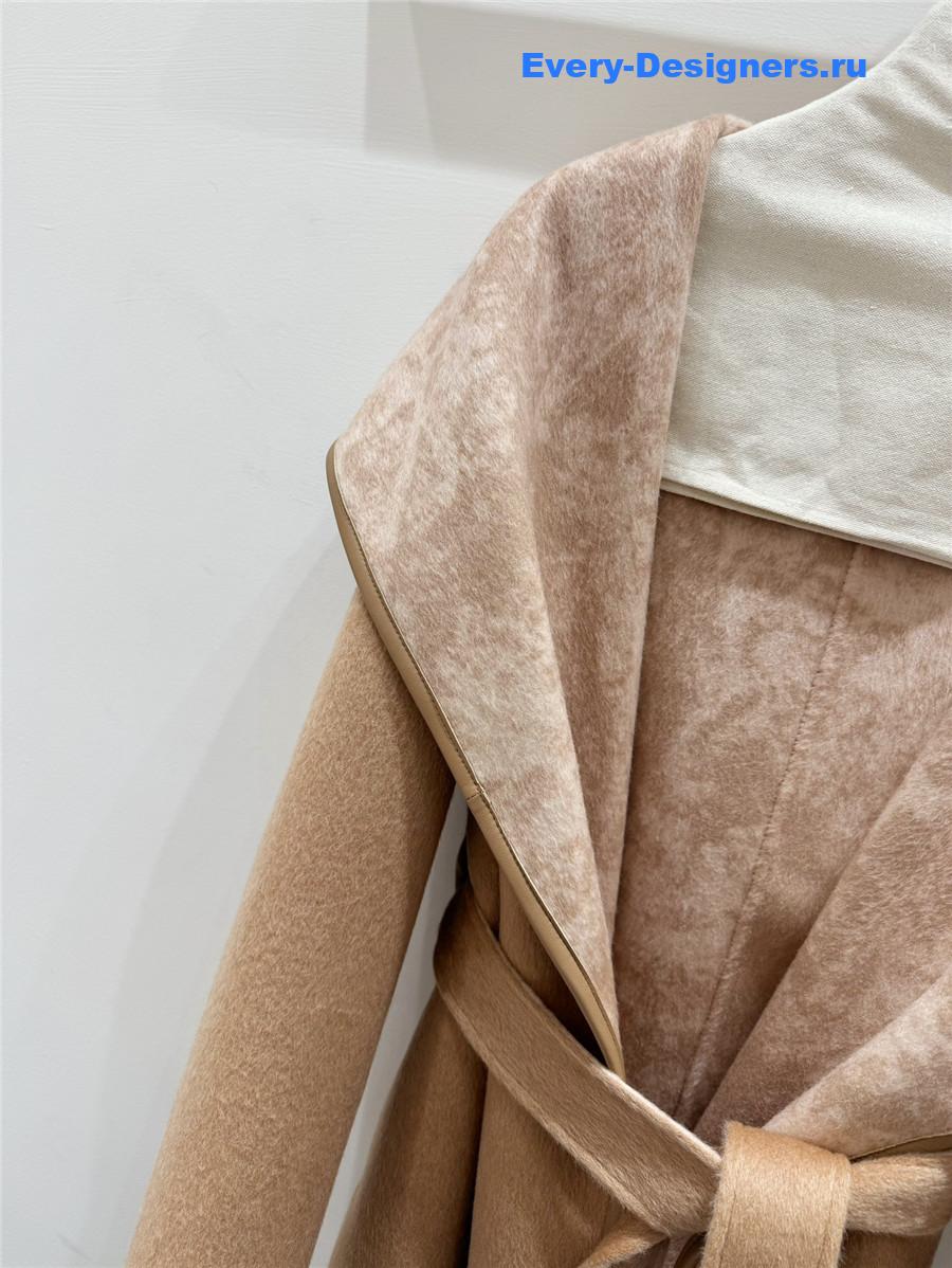 D10r belted cashmere coat