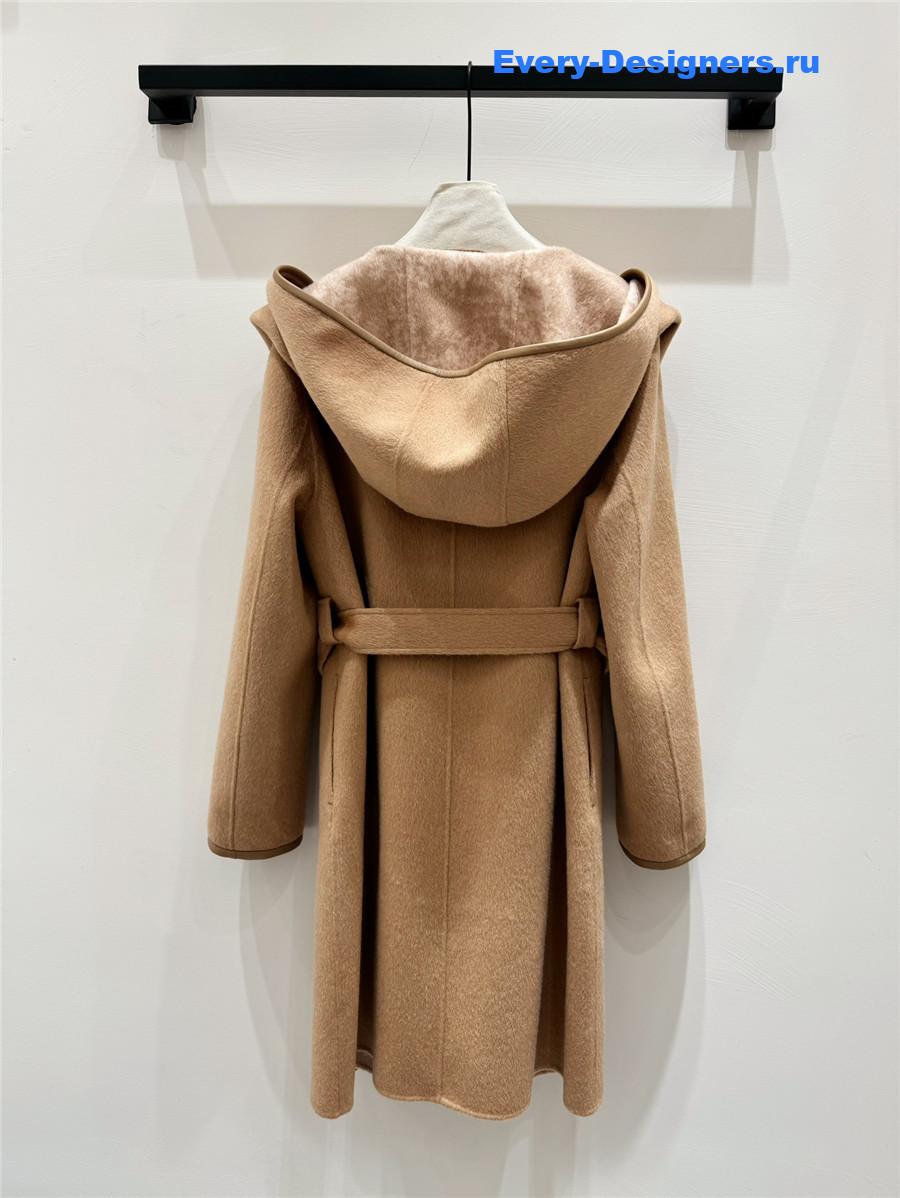 D10r belted cashmere coat