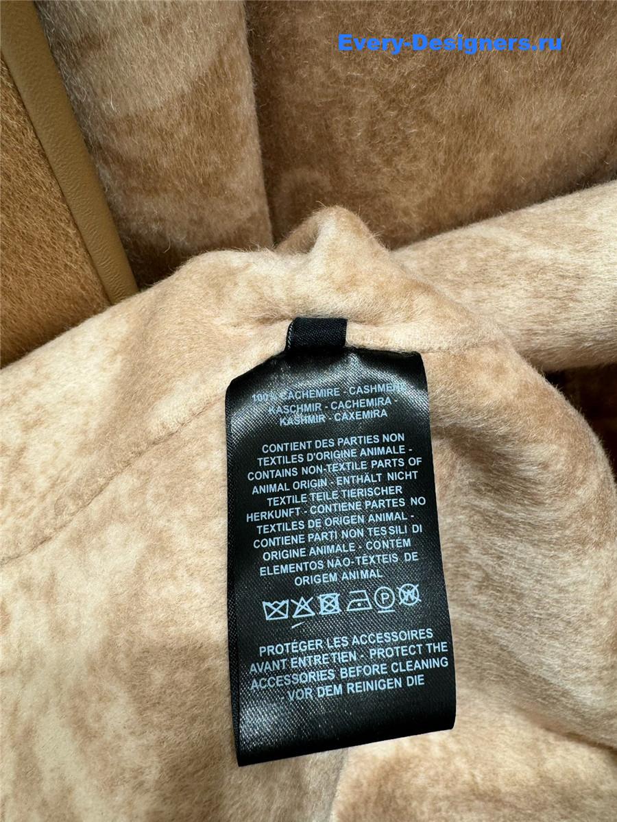 D10r belted cashmere coat