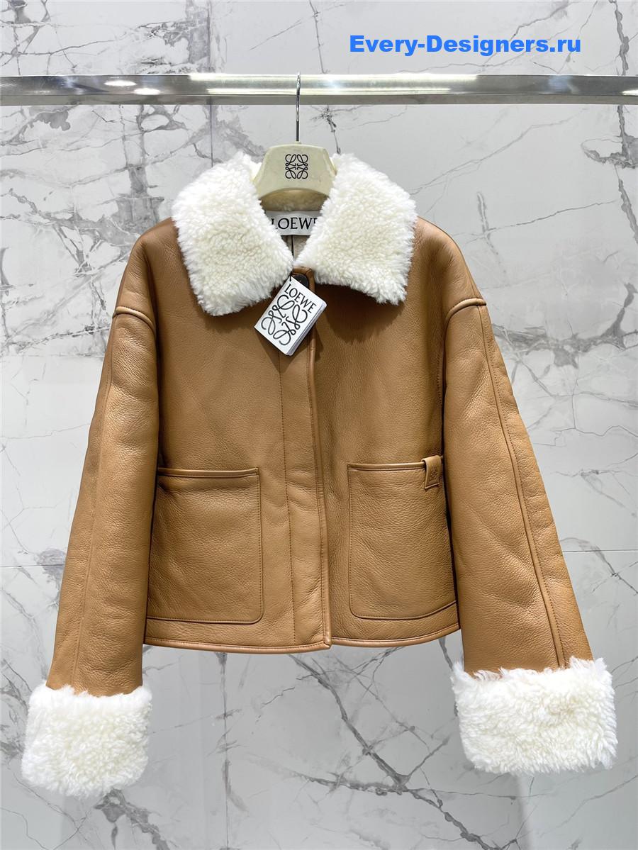 L0ew* logo long sleeve jacket