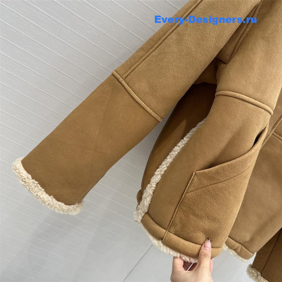 BC lambskin fur coat