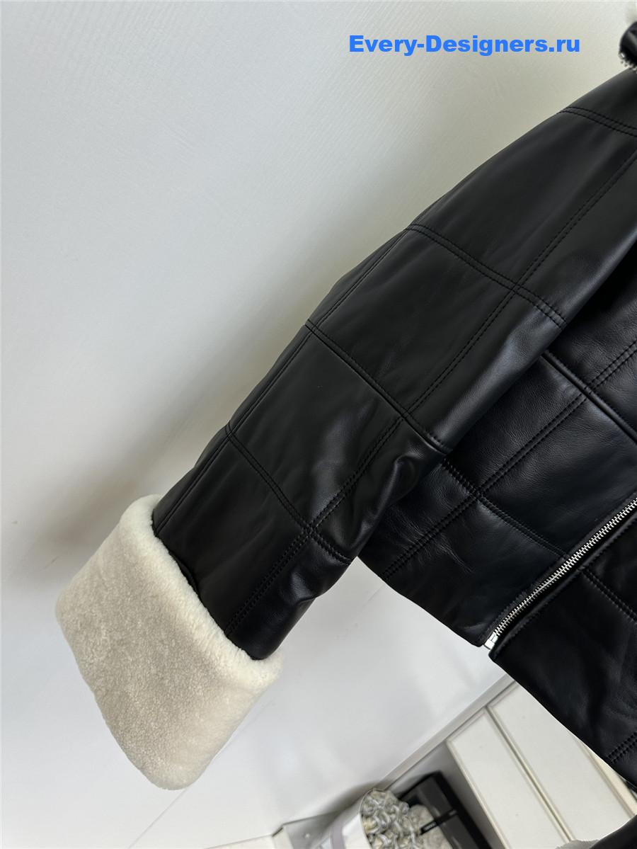 Chloé short leather jacket