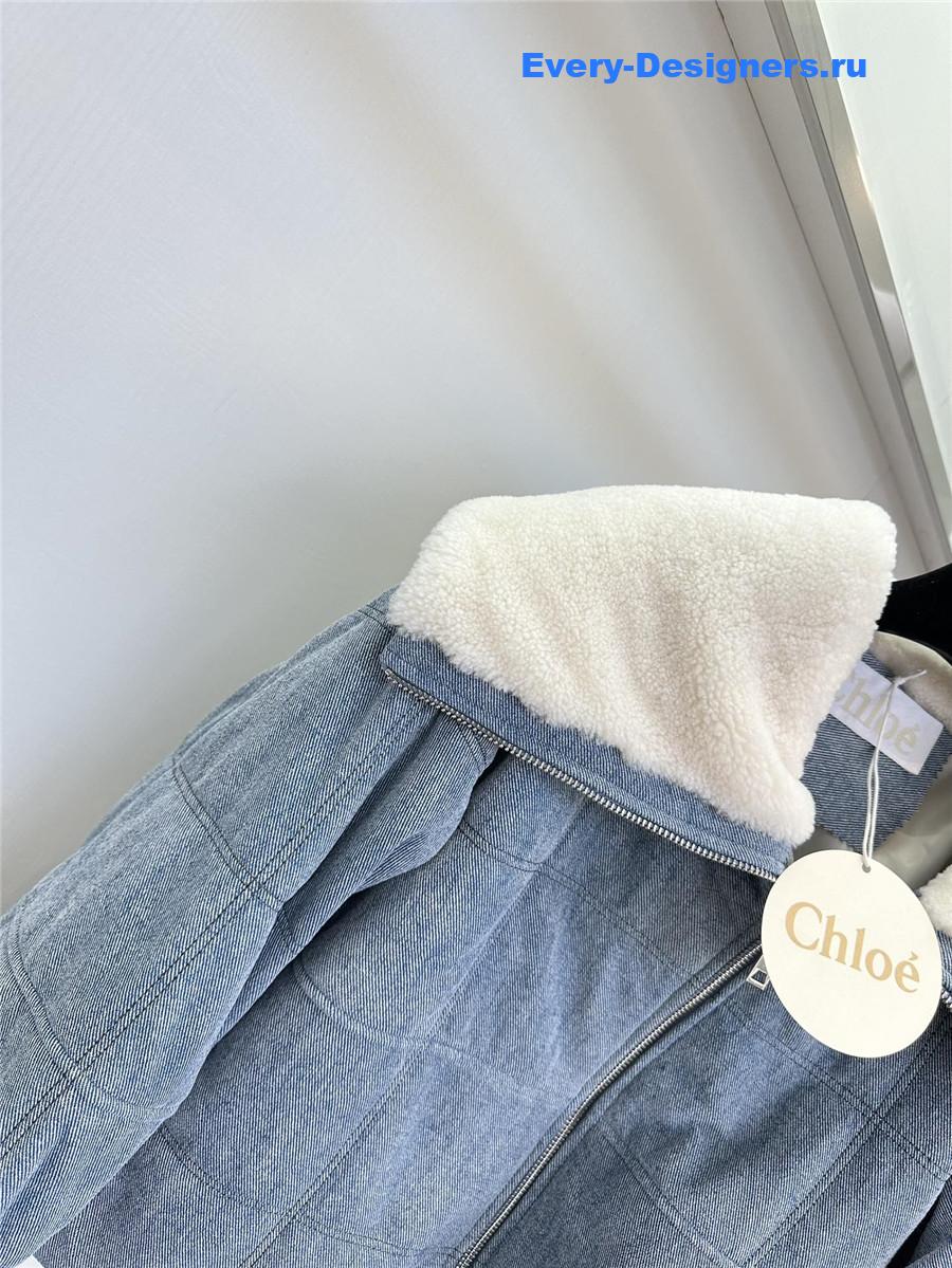 Chloé short leather jacket