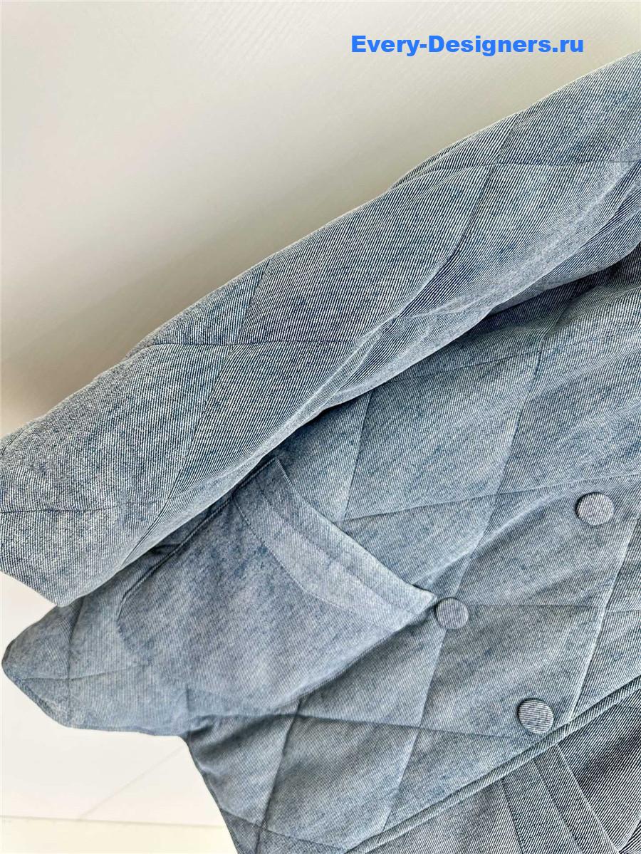 Chloé denim leather jacket