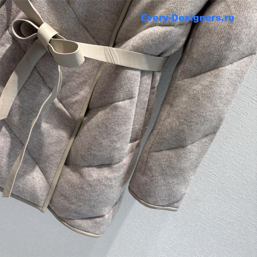 L0r0 P1ana cashmere mink collar goose down jacket