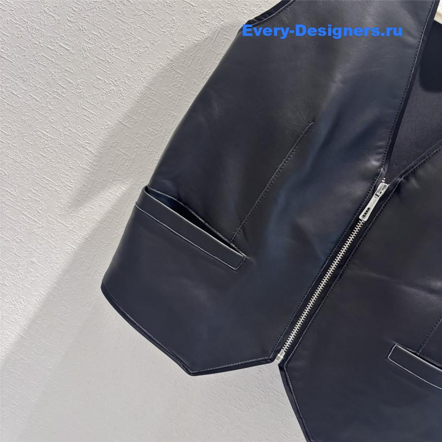 H**me5 short sheepskin vest