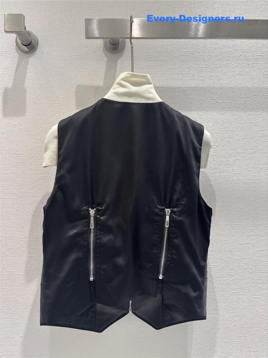 H**me5 short sheepskin vest