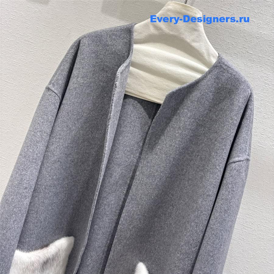 L0r0 P1ana cashmere mink coat