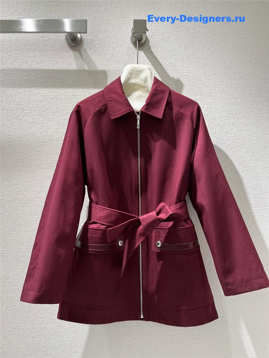 H**me5 waist trench coat