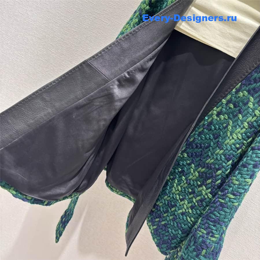 b0tt*ga Ven*ta v-neck buttonless wool coat