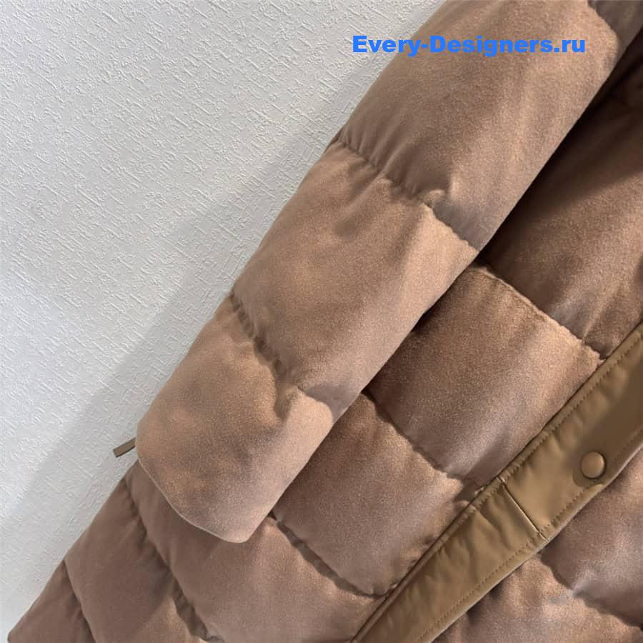 L0r0 P1ana cashmere mink collar down jacket