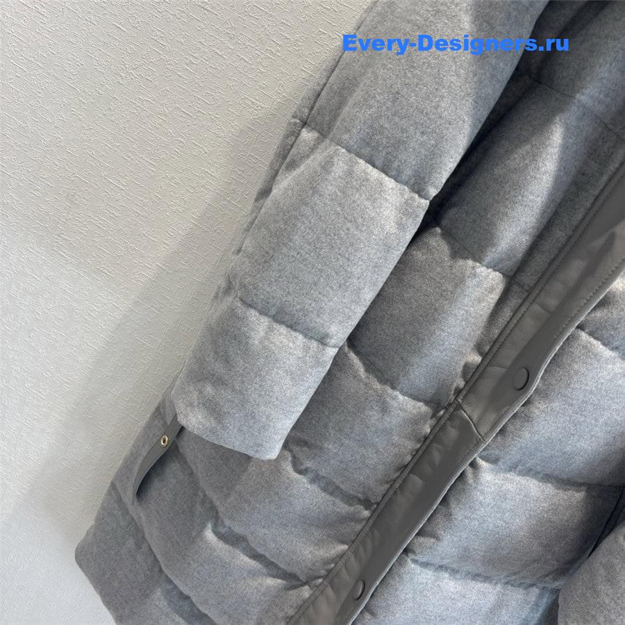 L0r0 P1ana cashmere mink collar down jacket