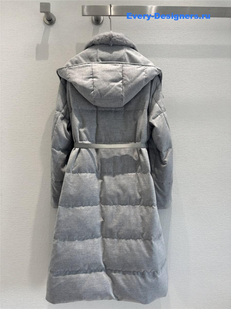 L0r0 P1ana cashmere mink collar down jacket