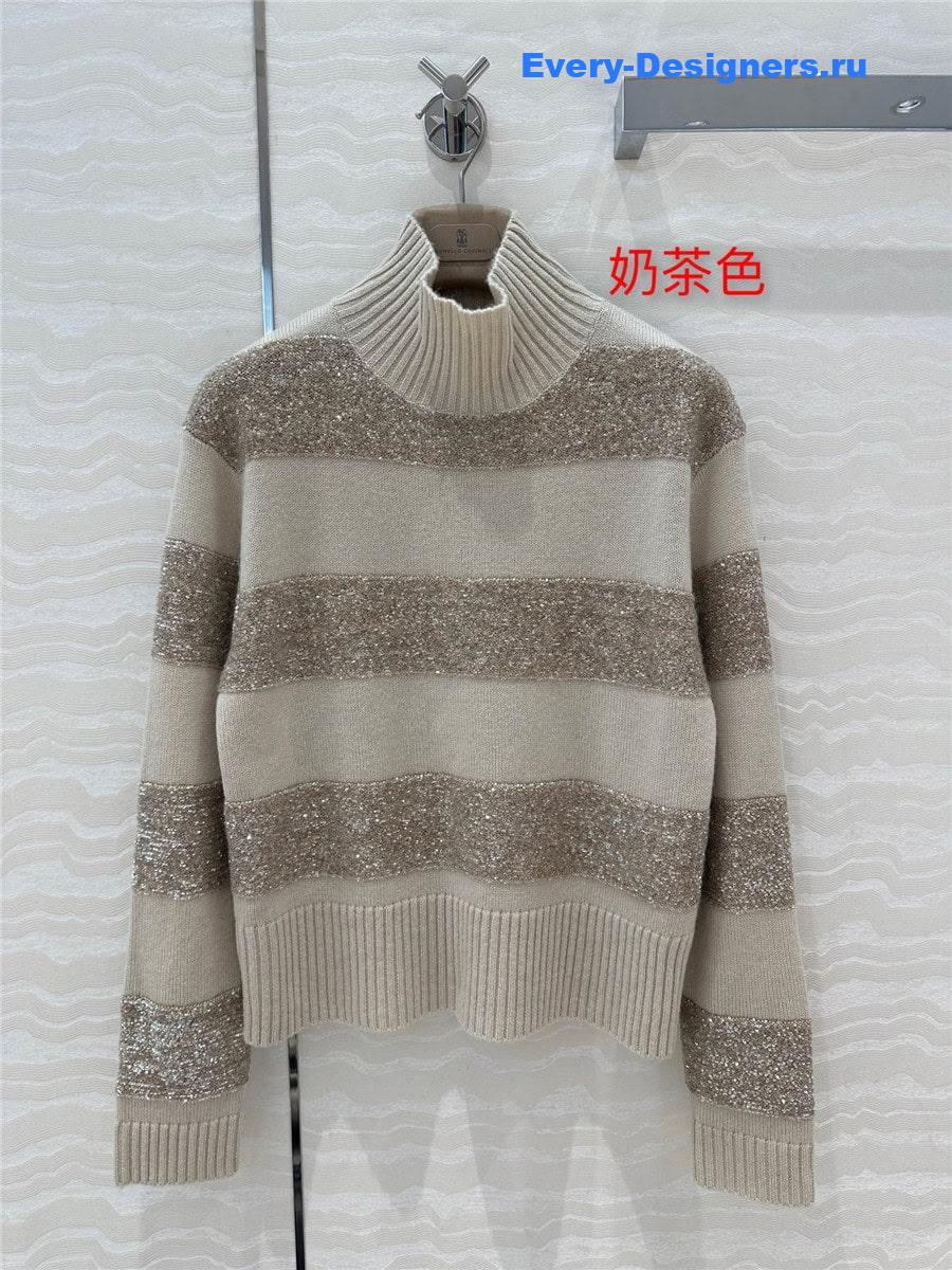 BC Sequin Knitted Cashmere Sweater
