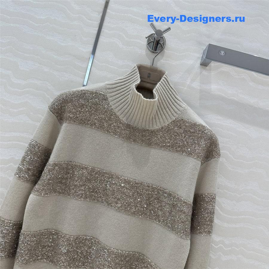 BC Sequin Knitted Cashmere Sweater