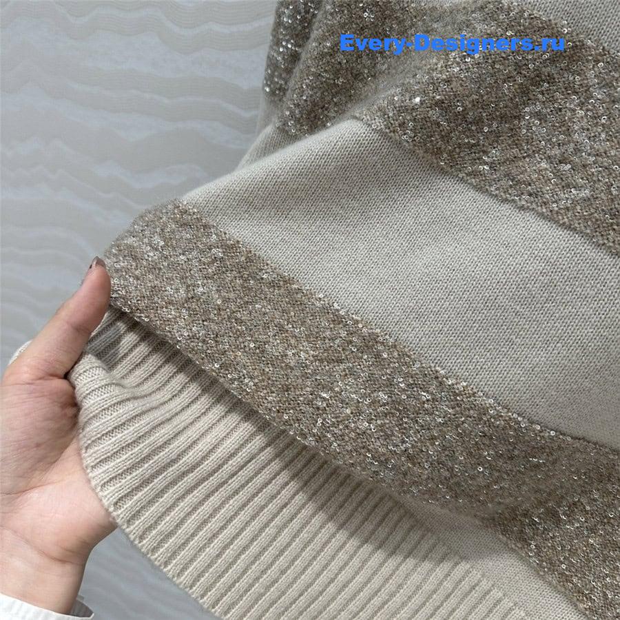 BC Sequin Knitted Cashmere Sweater