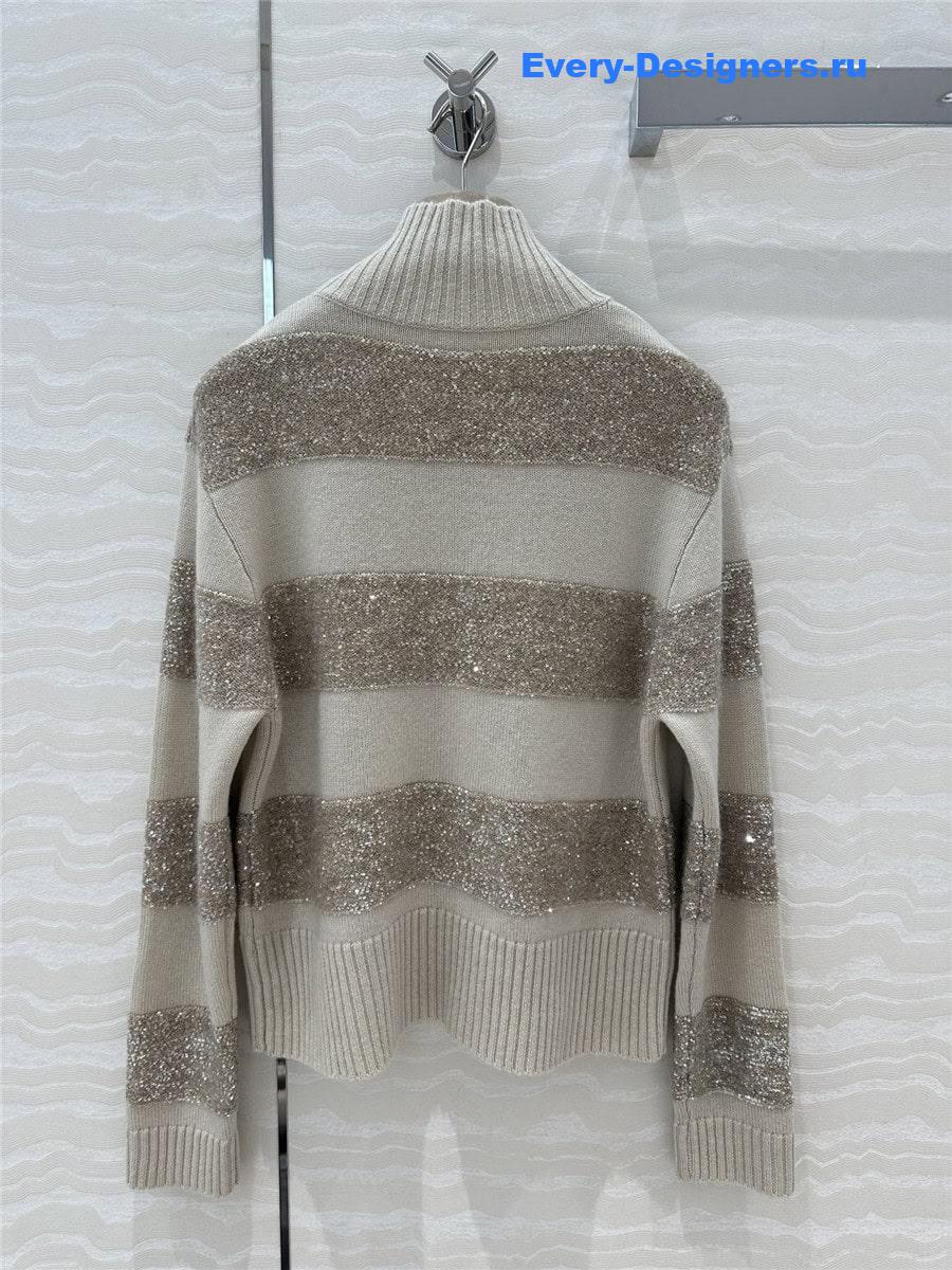 BC Sequin Knitted Cashmere Sweater