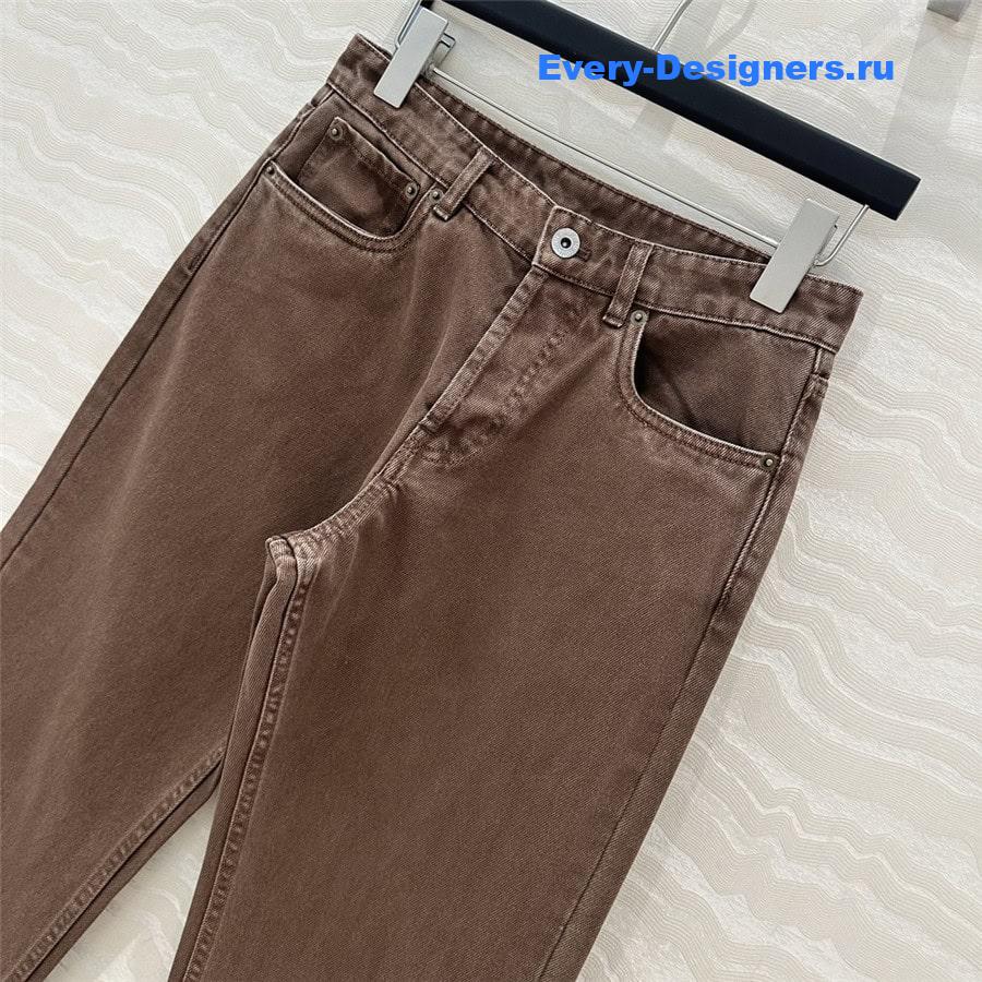 M1um1u washed denim straight pants