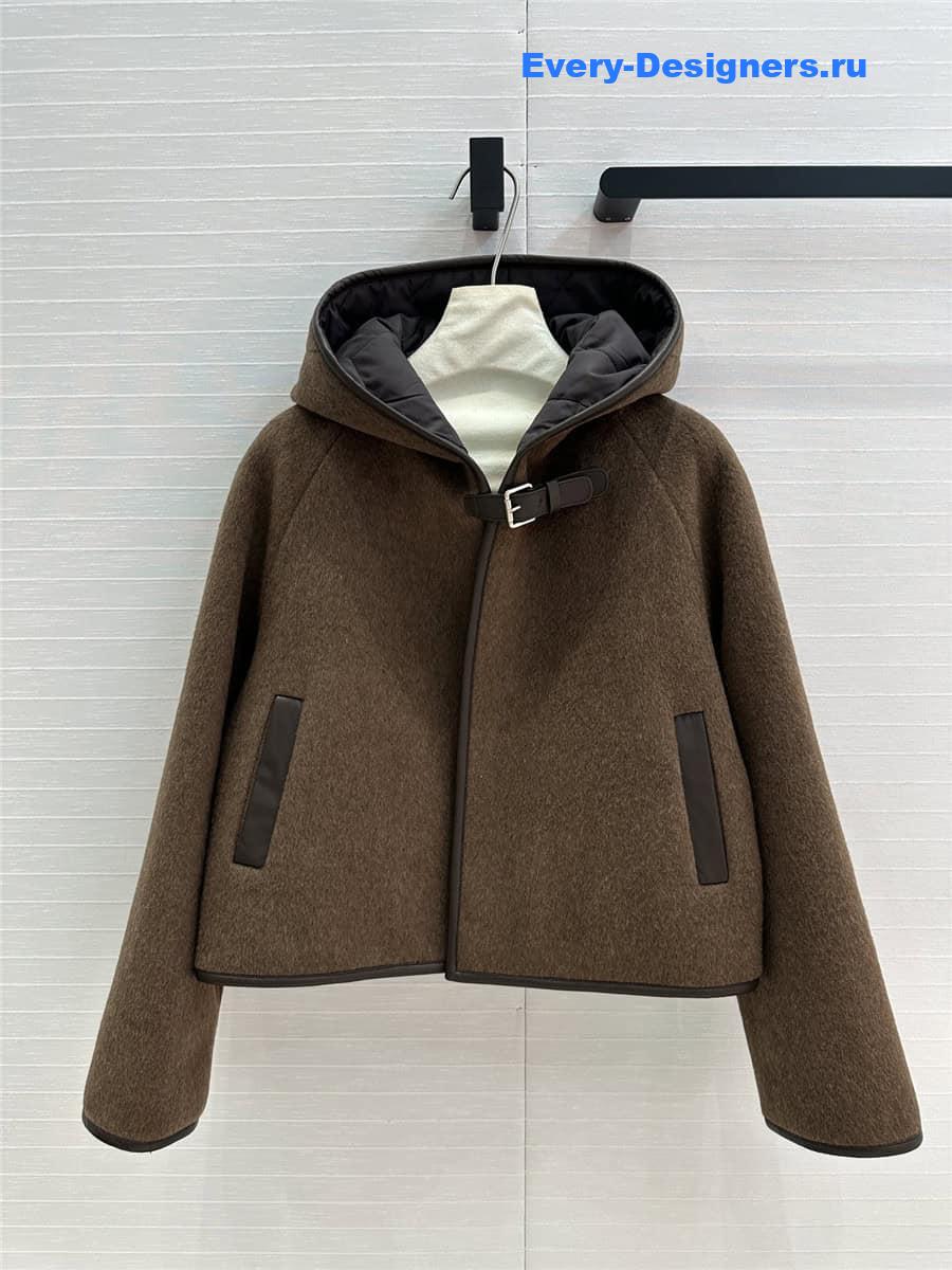 H**me5 cotton and wool coat