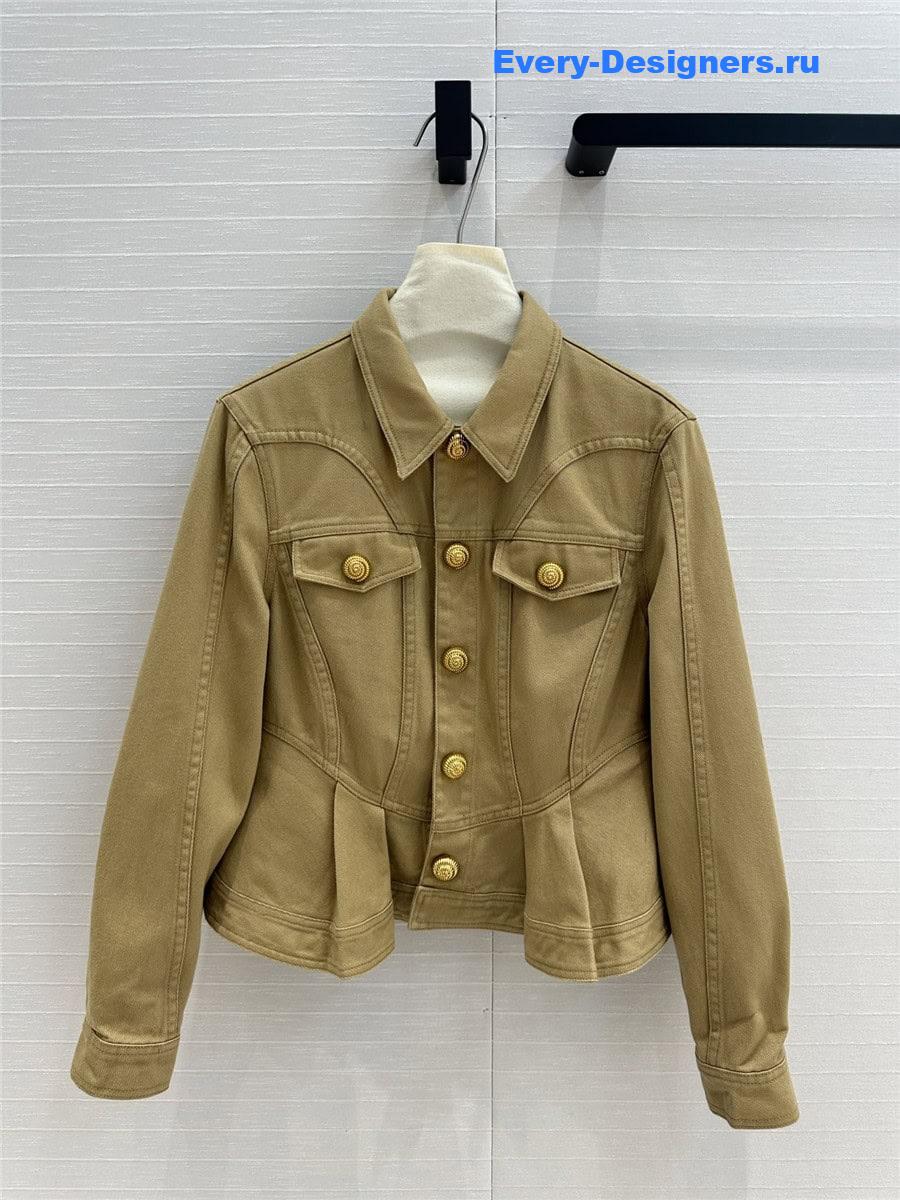 Balmain waist denim jacket