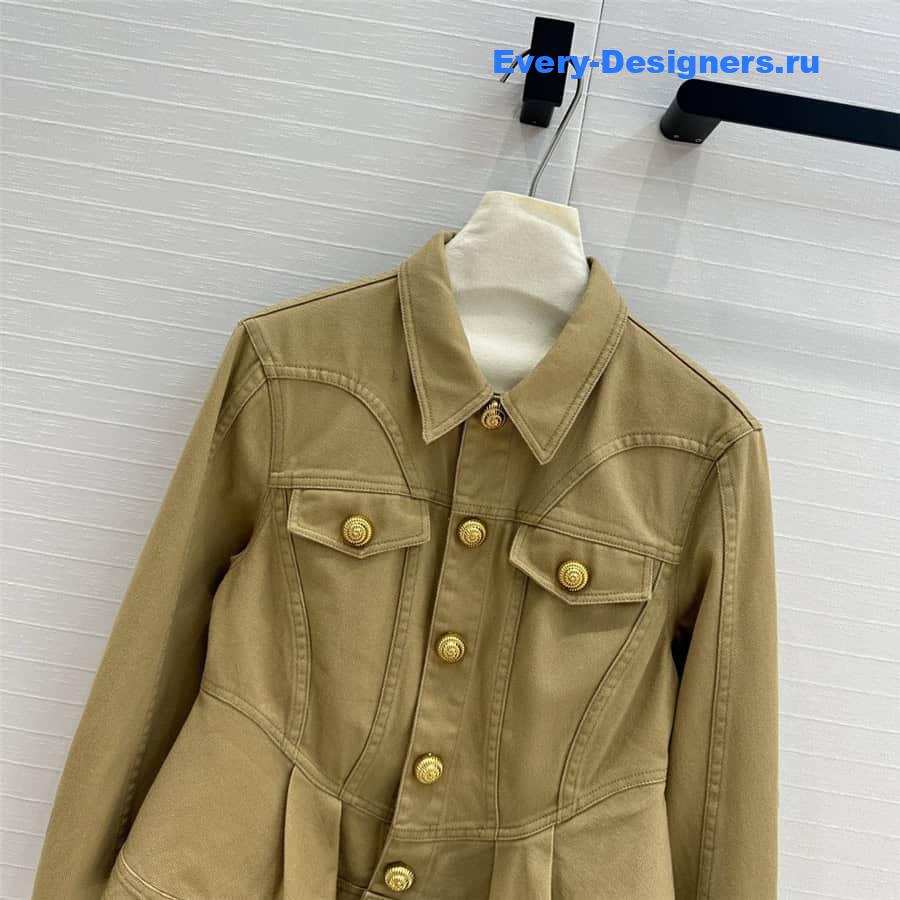 Balmain waist denim jacket