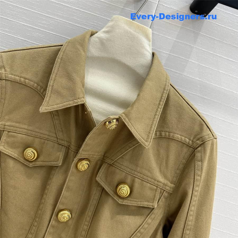 Balmain waist denim jacket