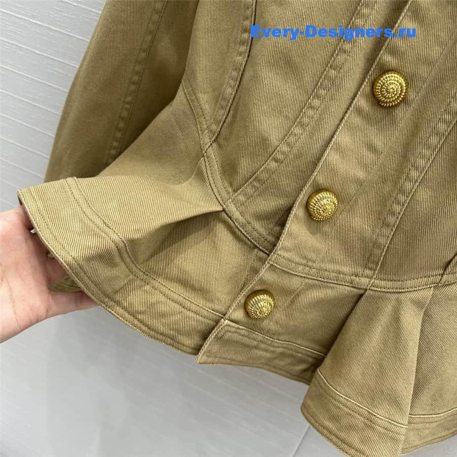 Balmain waist denim jacket