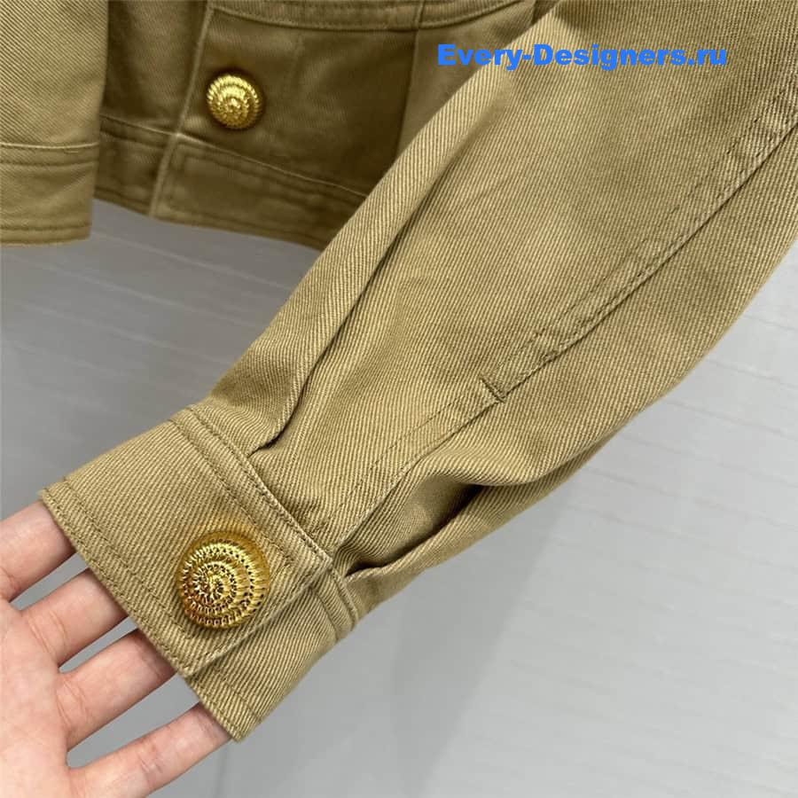 Balmain waist denim jacket